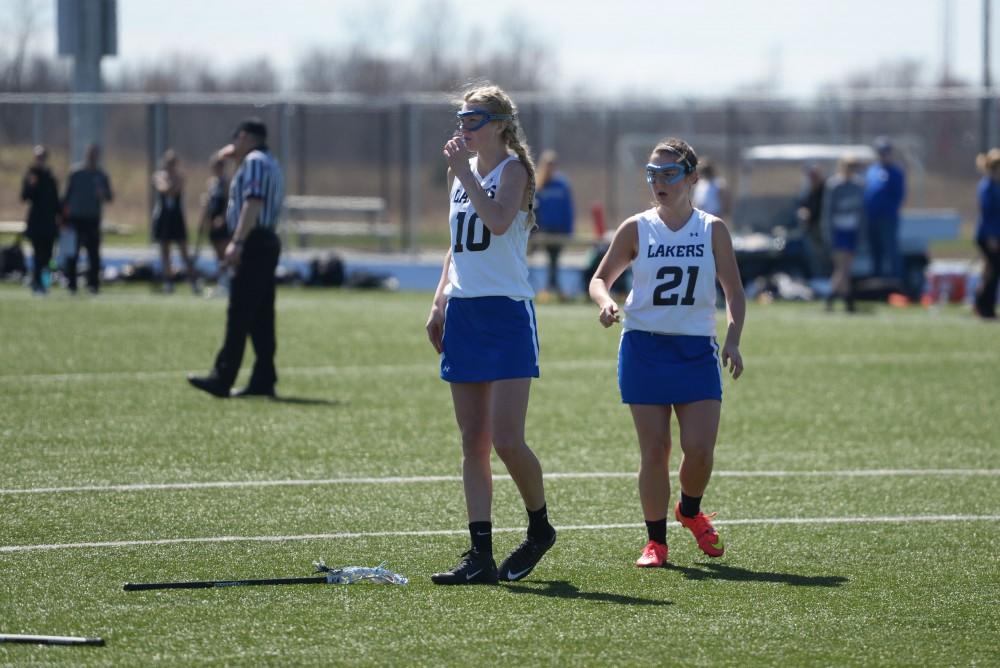 GVL / Luke Holmes - Women’s Lacrosse played against Oakland University on Saturday, April 1, 2016.