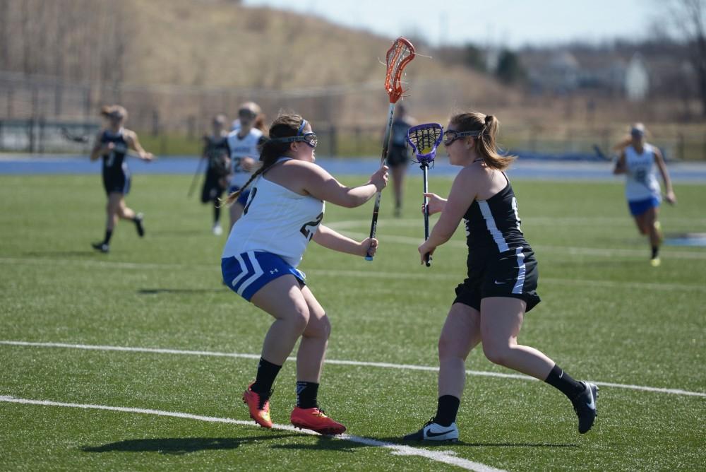 GVL / Luke Holmes - Women’s Lacrosse played against Oakland University on Saturday, April 1, 2016.