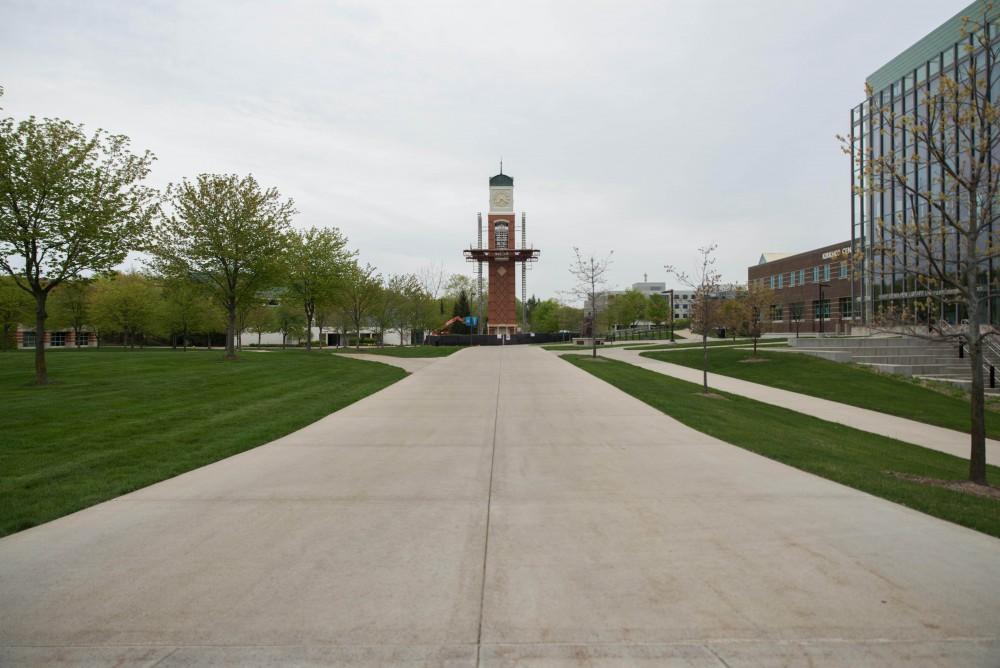 GVL / Luke Holmes - Construction has begun on the Clock Tower May 9, 2016.