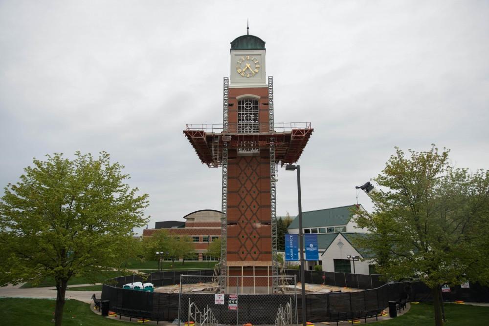 GVL / Luke Holmes - Construction has begun on the Clock Tower May 9, 2016.