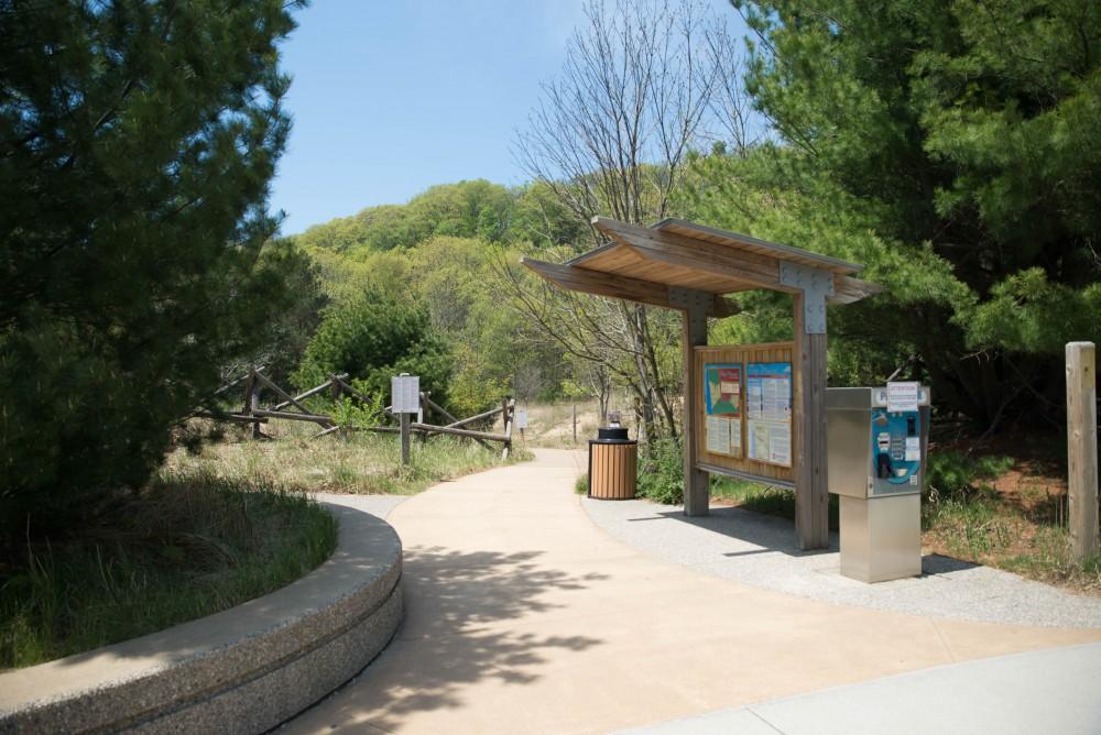 GVL / Luke Holmes - Rosy Mound Natural Area in Grand Haven offers a short hike with great views of Lake Michigan, May 16, 2017.