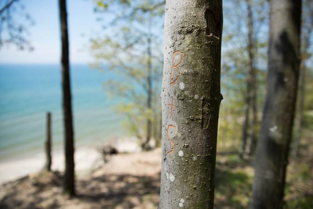 GVL / Luke Holmes - Rosy Mound Natural Area in Grand Haven offers a short hike with great views of Lake Michigan, May 16, 2017.