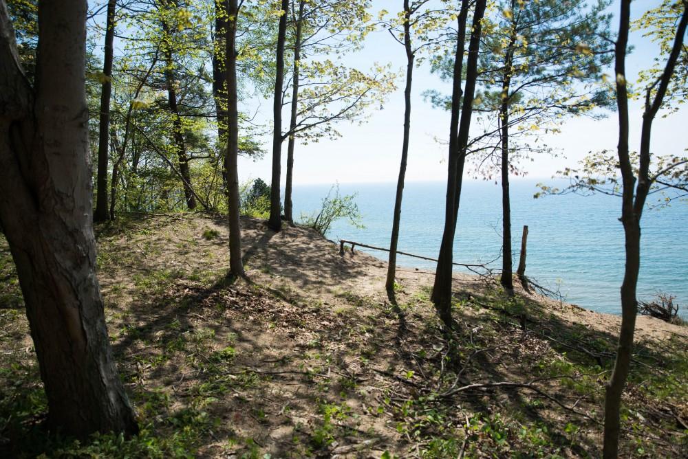 GVL / Luke Holmes - Rosy Mound Natural Area in Grand Haven offers a short hike with great views of Lake Michigan, May 16, 2017.