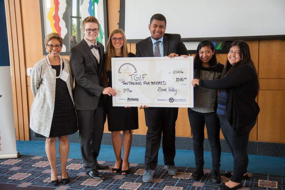 GVL / Courtesy - GVNow
First place team members from TESA 2016 won $2,500 for their idea called, Time to Get Fresh, which would utilize school buses to deliver fresh food from area farms to local elementary schools. 

