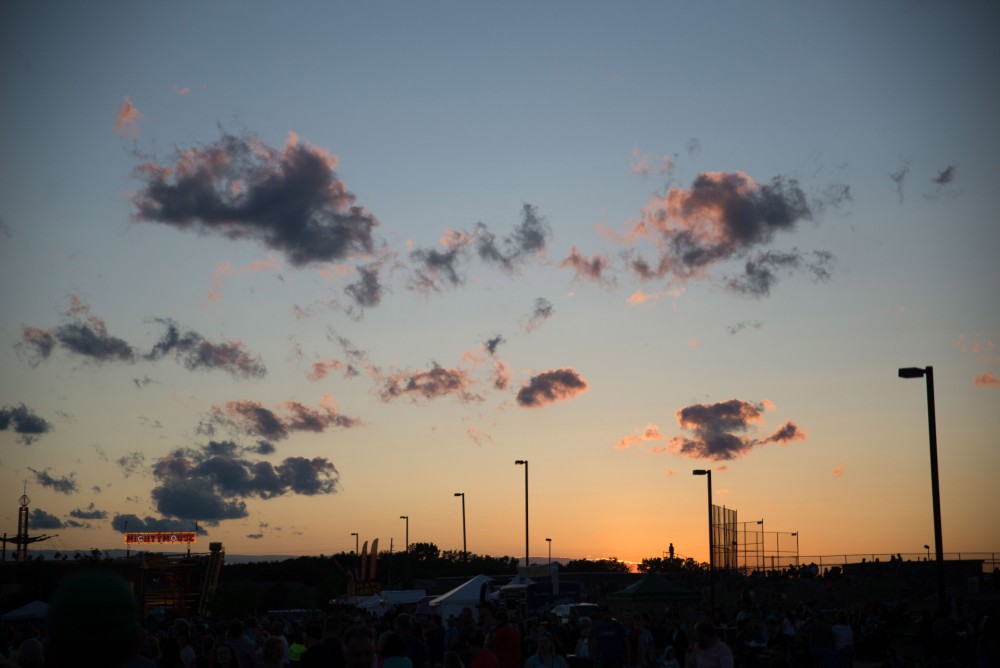 GVL / Luke Holmes - The sun sets over the festival. The Michigan Challenge Balloonfest was held in Howell, MI on Saturday, June 24, 2017.