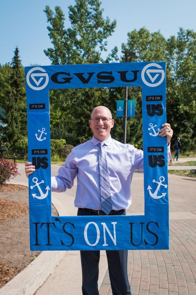 GVL / Spencer Scarber Grand Valley State Universitys Its On Us organization campaigns against sexual assault on Tuesday September 12, 2017