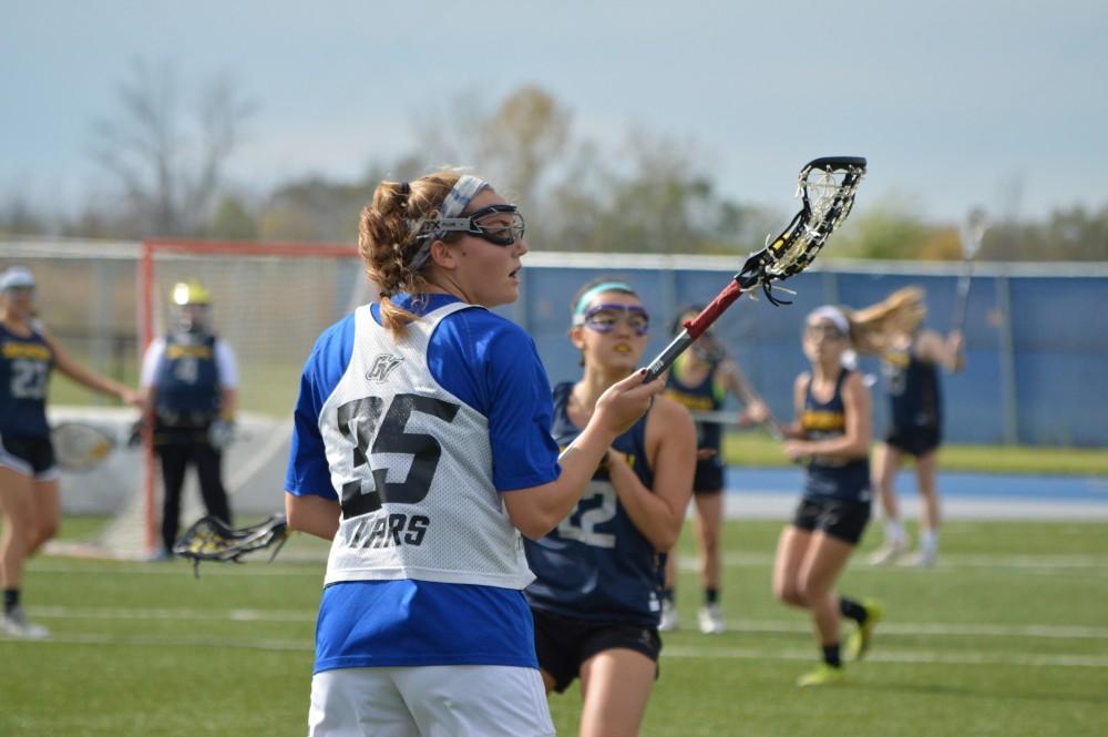 GVL/Hannah Zajac-- Grand Valley State v. Michigan (Club) at GVSU on Saturday 21 Oct 2017. 