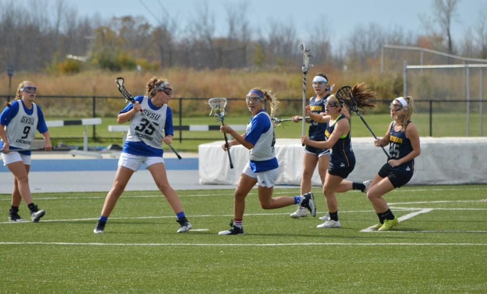 GVL/Hannah Zajac-- Grand Valley State v. Michigan (Club) at GVSU on Saturday 21 Oct 2017. 