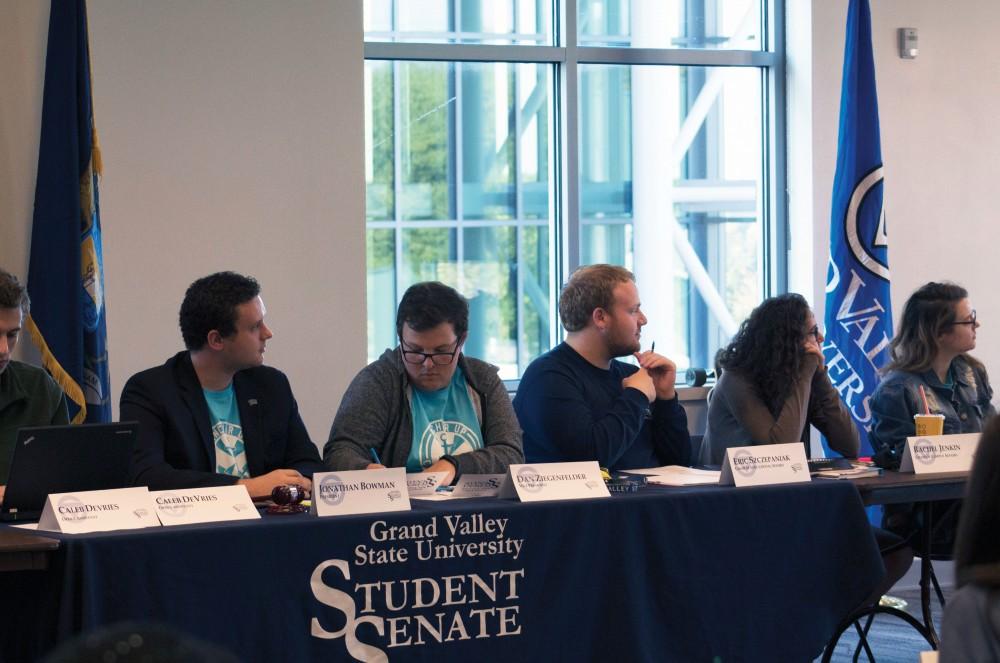 GVL Hannah HillStudent Senate had a meeting on Thursday, Sept. 28th, 2017. Guest speakers Santiago Gayton and Chief Renee Freeman were invited to join them in talking about key issues at Grand Valley.