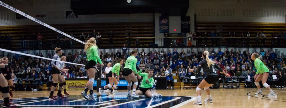 GVL / Spencer Scarber Laker Womens Volleyball against Davenport University