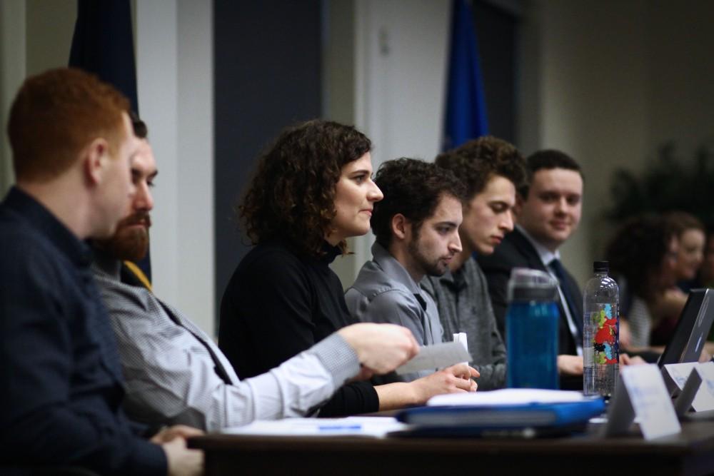 GVL / Sheila BabbittStudents listen to others speak at the Student Senate meeting on January 11th, 2017.