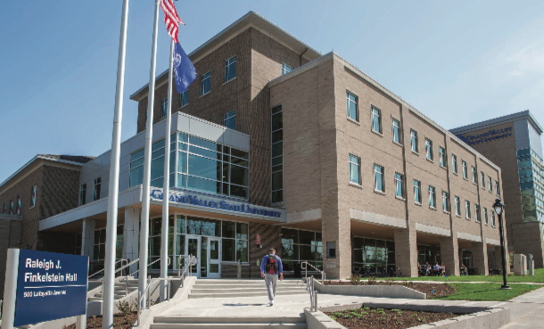 The five-story building houses 16 teaching laboratories and 90 faculty and staff offices.   Courtesy / Grand Valley State University