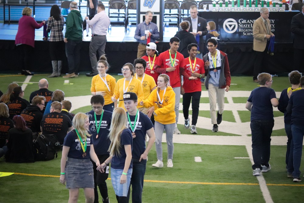 GVL/Katherine Vasile, 3/23/19, Kelly Family Sports Center Louis Track And Field, Michigan Science Olympiad