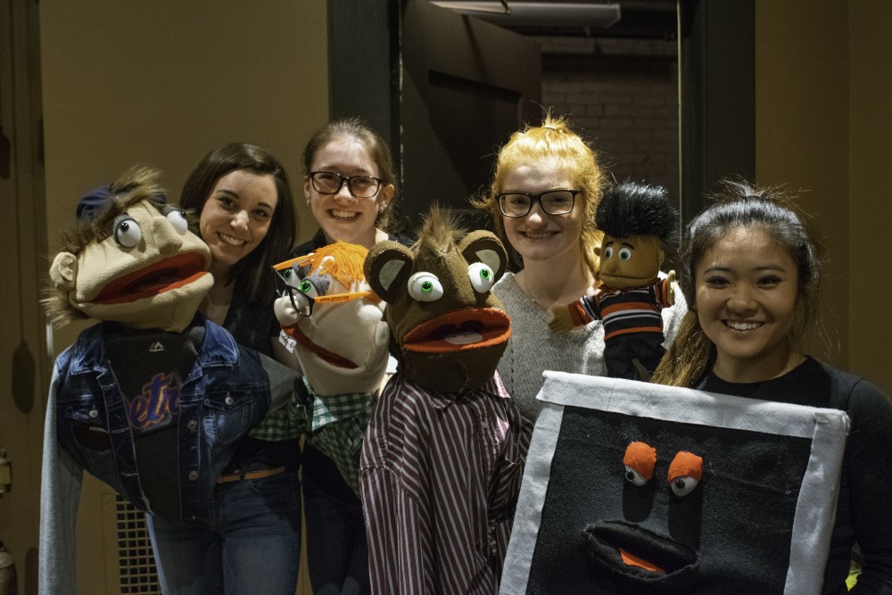 Students from Grand Valley put on a puppet show at the film festival. GVL / Andrew Nyhof