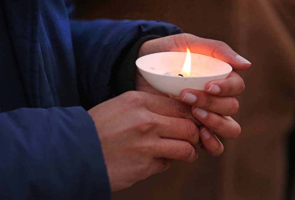 Courtesy / gvsu.edu/gvnowA candlelight vigil was held at the Carillon Tower to remember victims of the New Zealand shootings.Photo Credit: Rex Larsen