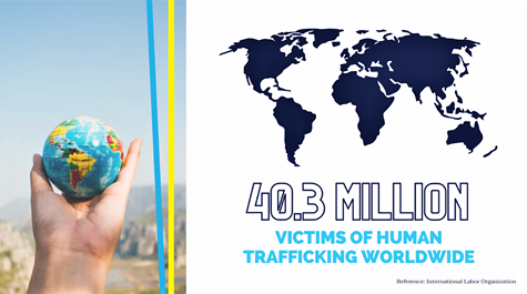 In the United States alone, 22,326 victims and survivors of human trafficking were identified in 2019. (Courtesy Neal Lofy)