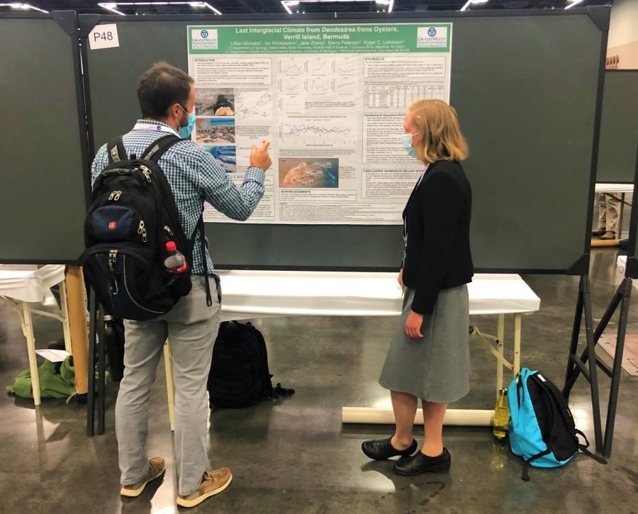 Minnebo presents her paleoclimate research at GSA Connects 2021 (Courtesy / Lillian Minnebo)