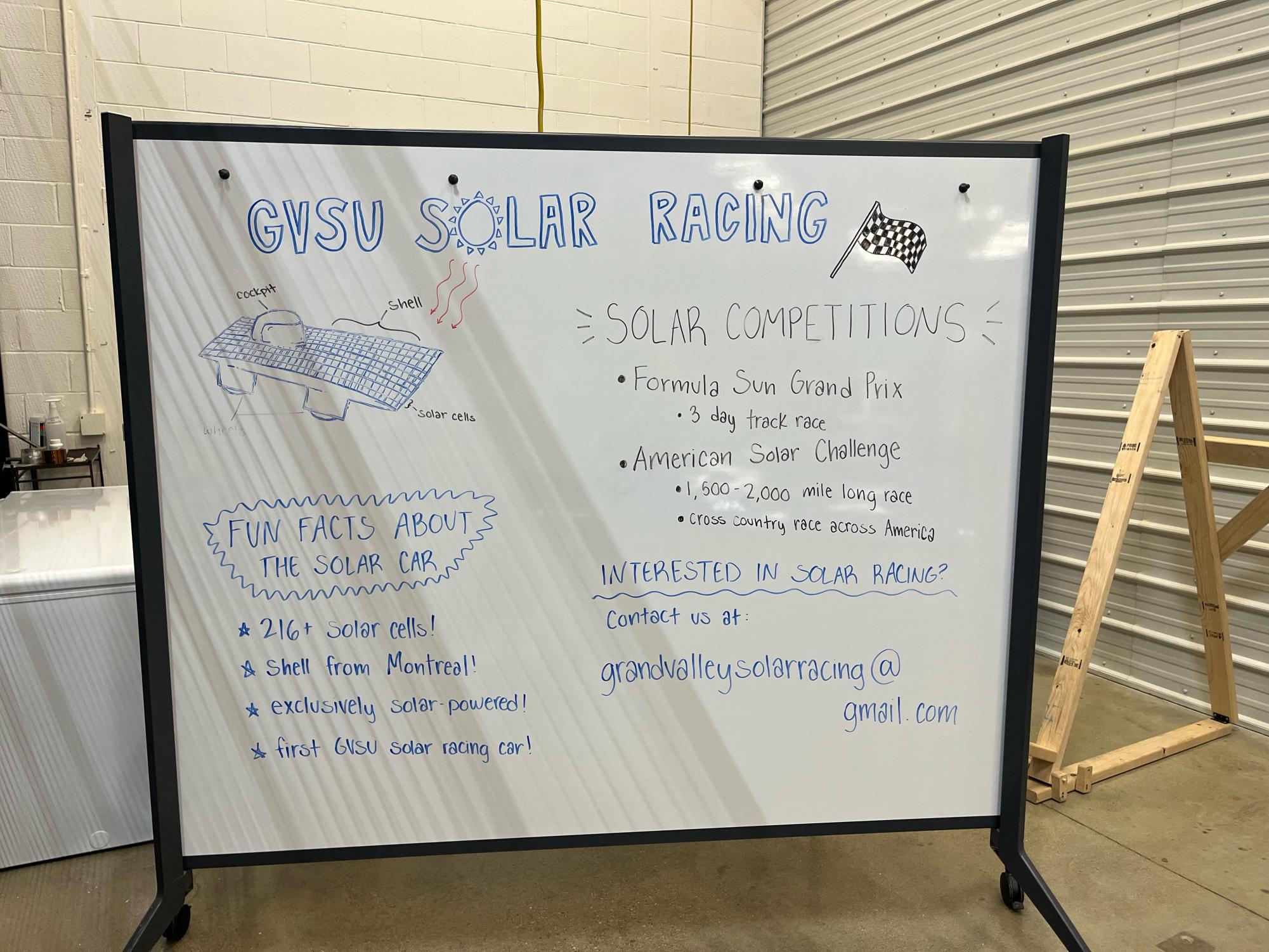 GV Solar Racing Team builds solar car, hopes to compete – Grand Valley ...