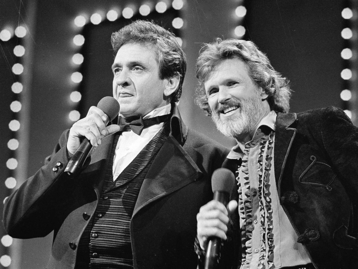Johnny Cash and Kris Kristofferson. AP Photo